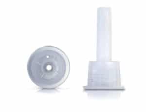18 mm plastic dropper insert with 1,0 mm hole. Code: G-1001